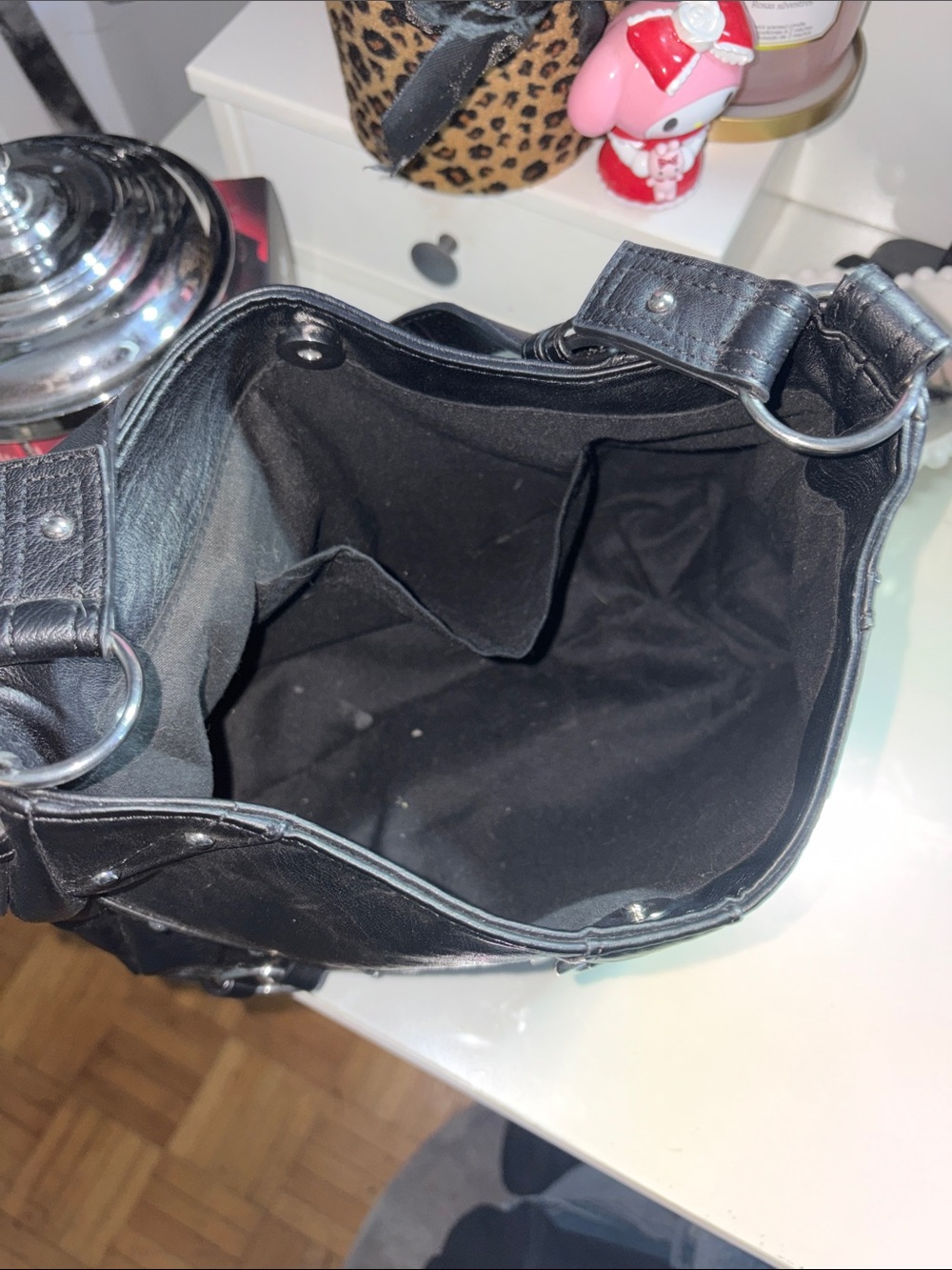 Alt Hot Topic Blck Purse ༻ - Picture 3 of 3